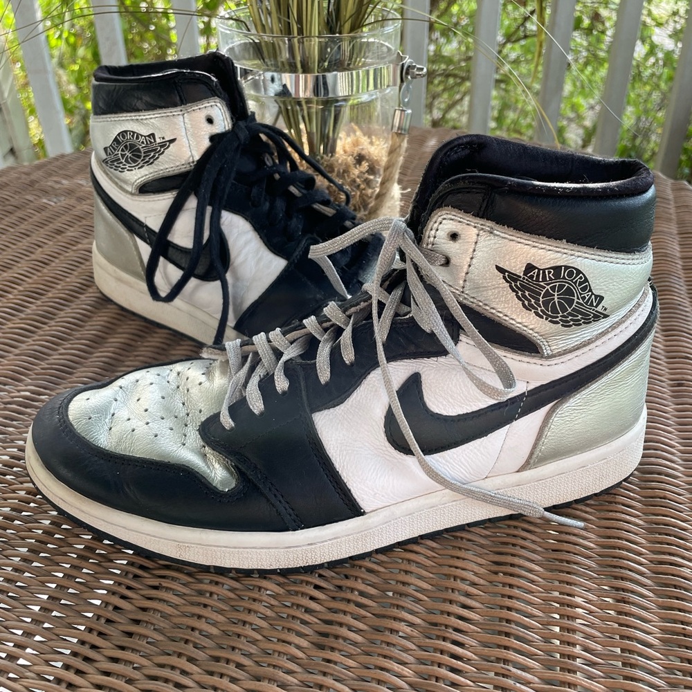 Nike Air Jordan Silver Toe high tops
